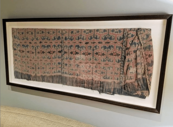 Sewn Mounting Custom Framed Sarong