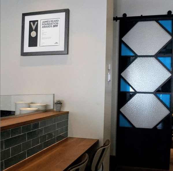 Custom Framing a James Beard Award for Chef Zach Engel