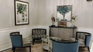 Custom Framed artwork installed in a corporate spaces
