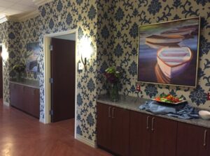 Custom Framed Artwork installed for Hospice Inpatient Center