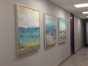Custom Framed Artwork installed a Chicago office