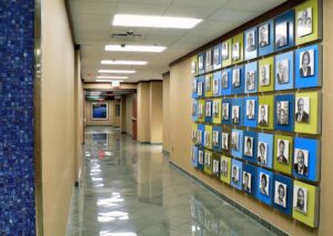 Custom Framed Artwork installed for CDH Inspiration Wall