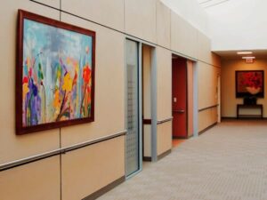 Custom Framed artwork installed for NJ Healthcare